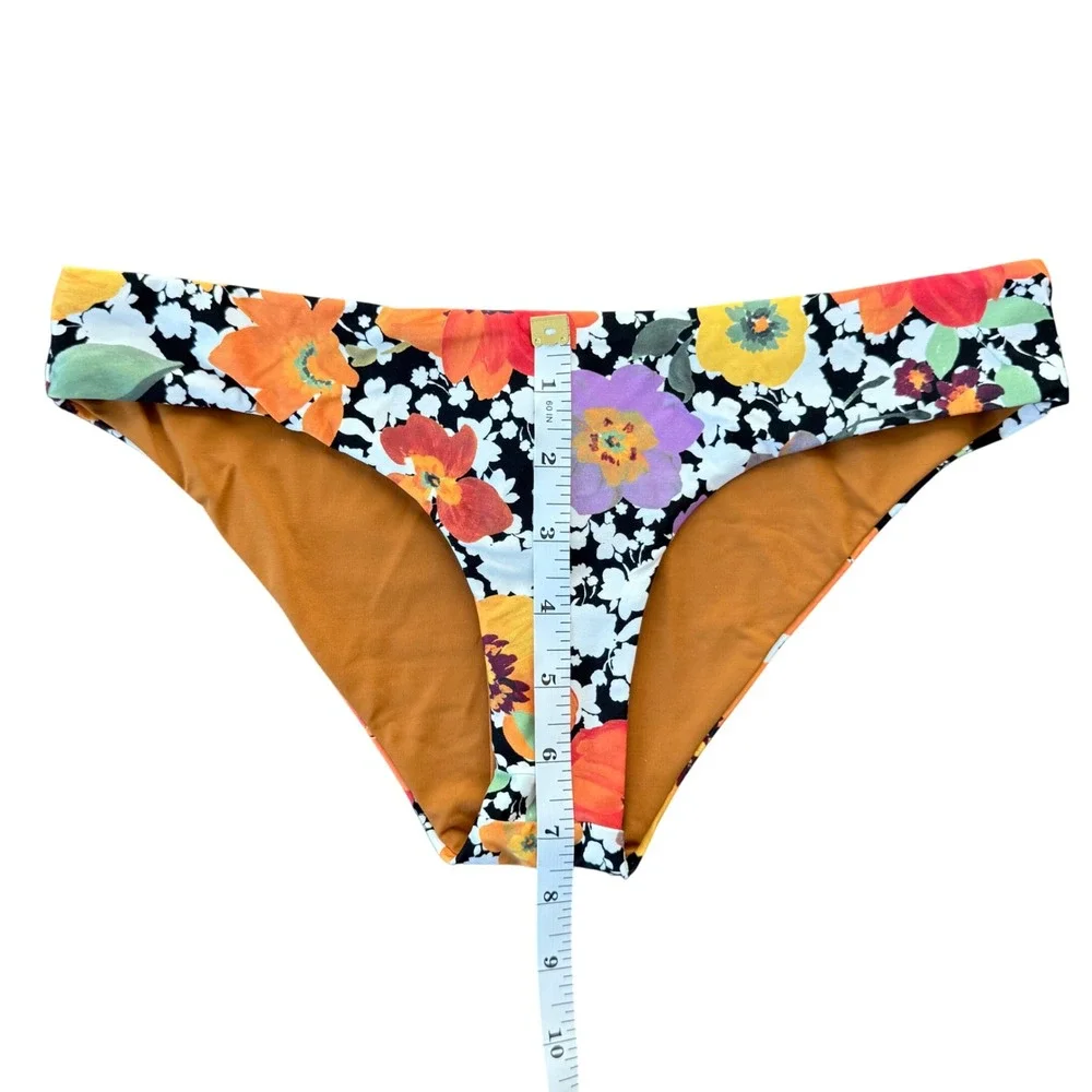 L*Space Bikini Meadow Sweet Floral Reversible Swim Bottom LSSNC16P XS‎